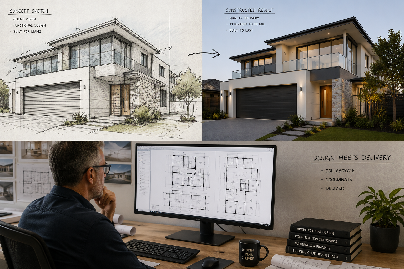 Concept sketch through to constructed result, and the design-to-delivery process at NAS Group